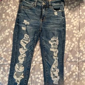 American Eagle ripped jeans